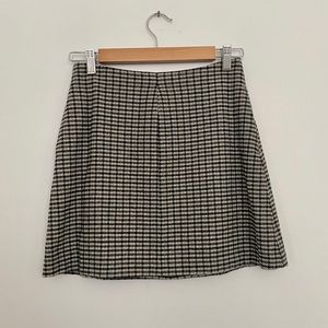 Aritzia Wilfred Renee checked mini skirt